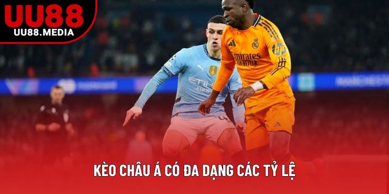 Kèo châu Á có đa dạng các tỷ lệ Kèo châu Á có đa dạng các tỷ lệ