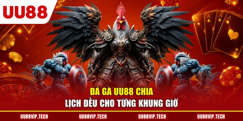 Đá gà UU88 chia lịch đều cho từng khung giờ