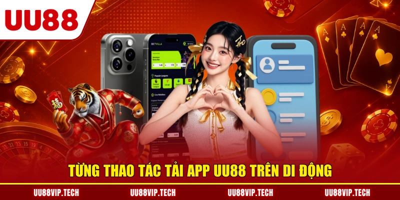 Từng thao tác tải app UU88 trên di động