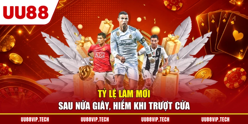Tỷ lệ làm mới sau nửa giây, hiếm khi trượt cửa